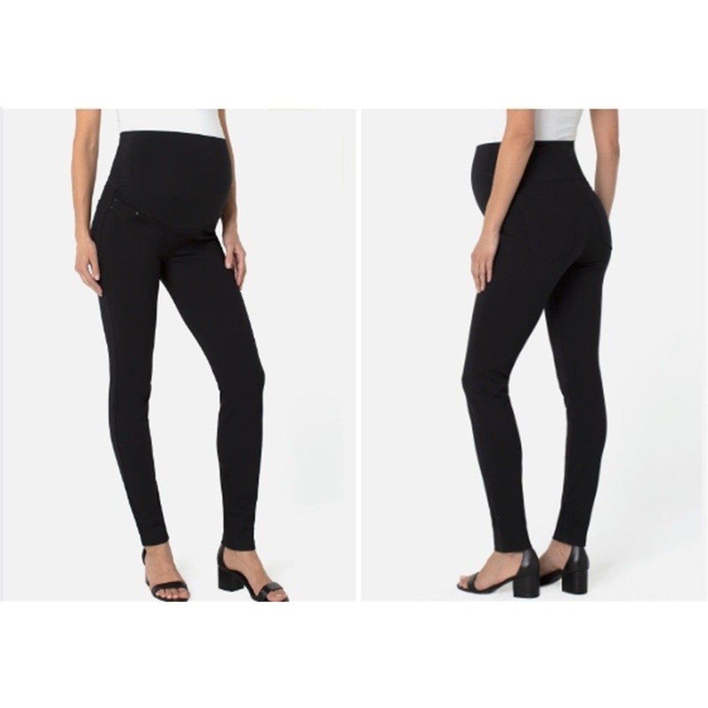 NWT Liverpool 10 30 The Legging Maternity Straight Pant Black 111293
